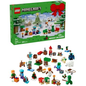 LEGO® Jucarie LEGO® Minecraft, Calendar de advent 21280, 300 piese, 7 ani+