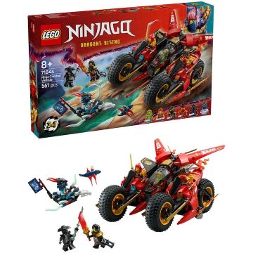 LEGO® Jucarie LEGO® NINJAGO®, Vehicul de lupta ninja 71844, 561 piese, 8 ani+