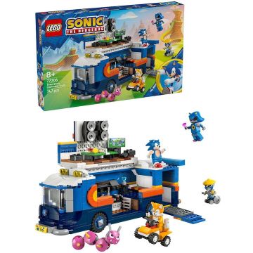LEGO® Jucarie LEGO® Sonic The Hedgehog™, Camionul de comanda al echipei Sonic 77006, 747 piese, 8 ani+