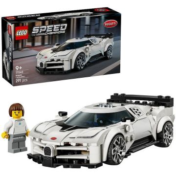 LEGO® Jucarie LEGO® Speed Champions, Hipermasina sport Bugatti Centodieci 77240, 291 piese, 9 ani+