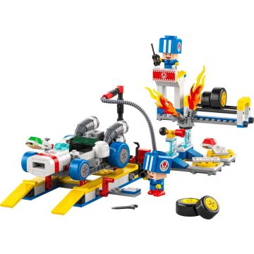 LEGO® Jucarie LEGO SUPER MARIO, Mario Kart™ – Garajul lui Toad
