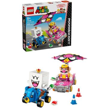 LEGO® Jucarie LEGO® Super Mario - Mario Kart™ – Wario si King Boo 72038, 512 piese, 3 ani+