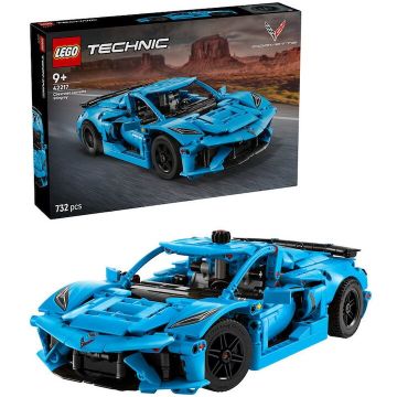 LEGO® Jucarie LEGO® Technic, Chevrolet Corvette Stingray albastru 42217, 732 piese, 9 ani+