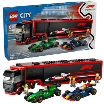 LEGO® LEGO® City - Camion F1® cu masinile F1® RB20 si AMR24 60445, 1086 piese