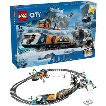 LEGO® LEGO® City - Trenul expres al exploratorilor spre Polul Arctic 60470, 1517 piese