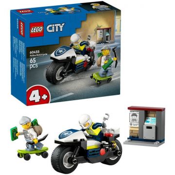 LEGO® LEGO® City - Urmarire cu motocicleta de politie 60455, 65 piese