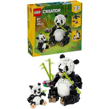 LEGO® LEGO® Creator 3 in 1 - Animale salbatice: Familia de ursi panda 31165, 626 piese