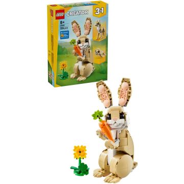 LEGO® LEGO® Creator 3 in 1 - Iepuras dragalas 31162, 326 piese