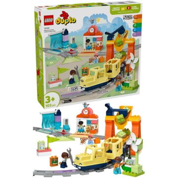 LEGO® LEGO® DUPLO - Tren comunitar mare si interactiv 10428, 103 piese