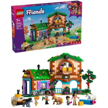 LEGO® LEGO Friends - Ferma si grajd pentru ponei 42654, 727 piese, Multicolor