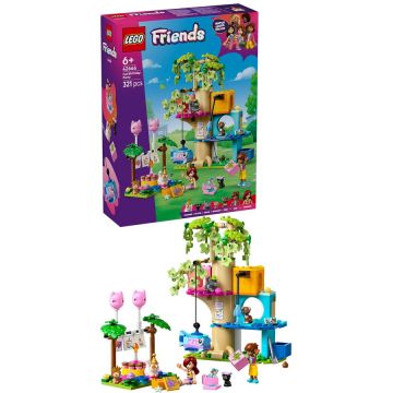 LEGO® LEGO® Friends - Petrecere de ziua de nastere a pisicii si casuta in copac 42666, 321 piese