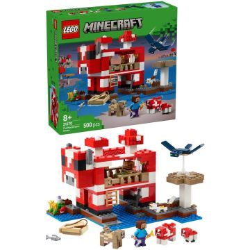 LEGO® LEGO Minecraft - Casa Ciuper-vaca 21270, 500 piese, Multicolor