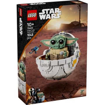 LEGO® Star Wars - Grogu cu landoul planor (75403)
