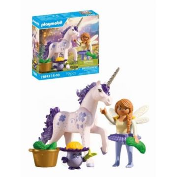 Playmobil - Jucarie de rol Figurina de colectie unicornul Lucky Lavender si zana Playmobil - Jucarie de rol Figurina de colectie unicornul Lucky Lavender si zana