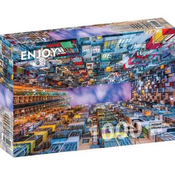 Puzzle 1000: Colorful Apartment Buildings. Hong Kong Puzzle 1000: Colorful Apartment Buildings. Hong Kong