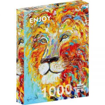 Puzzle 1000: Colorful Lion