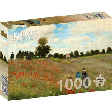 Puzzle 1000: Poppy Field. Claude Monet