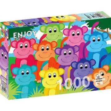 Puzzle 1000: Rainbow Monkeys