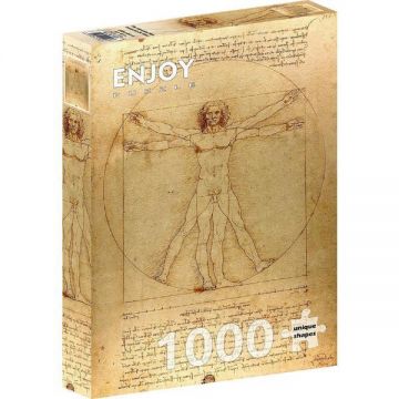 Puzzle 1000: The Vitruvian Man. Leonardo da Vinci