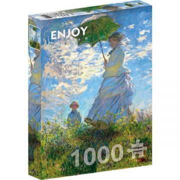 Puzzle 1000: Woman with a Parasol. Madame Monet and Her Son. Claude Monet Puzzle 1000: Woman with a Parasol. Madame Monet and Her Son. Claude Monet