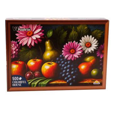 Puzzle Witty Puzzlezz, Fructe si Flori, 500 piese Puzzle Witty Puzzlezz, Fructe si Flori, 500 piese
