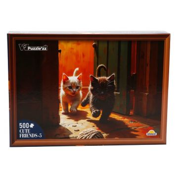 Puzzle Witty Puzzlezz, Pisicute, 500 piese