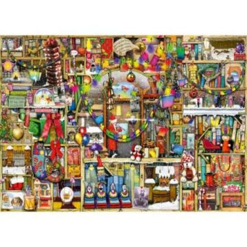 Ravensburger - Puzzle Colin Thompson dulap cu decoratiuni de Craciun 1000 piese design nou Ravensburger - Puzzle Colin Thompson dulap cu decoratiuni de Craciun 1000 piese design nou