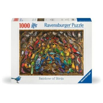 Ravensburger - Puzzle curcubeu de pasari 1000 piese design nou Ravensburger - Puzzle curcubeu de pasari 1000 piese design nou