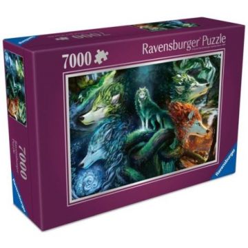 Ravensburger - Puzzle lupul din adancul padurii 7000 piese