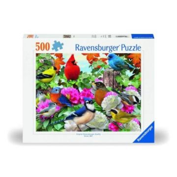 Ravensburger - Puzzle pasari 500 piese design nou Ravensburger - Puzzle pasari 500 piese design nou