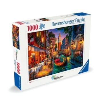 Ravensburger - Puzzle Venetia in lumina noptii 1000 piese Ravensburger - Puzzle Venetia in lumina noptii 1000 piese