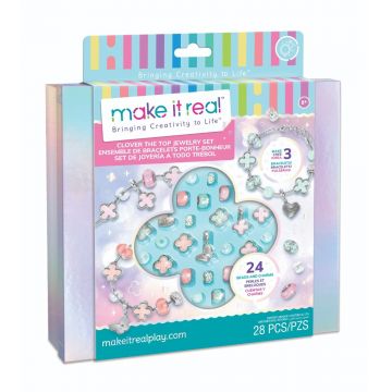 Set de creat bijuterii, Make It Real, Clover The Top, 28 piese