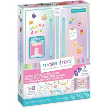 Set de creat bratari, Make It Real, Fridge Frenzy, 237 piese