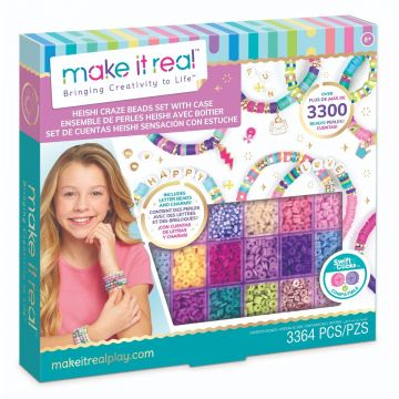 Set margele in cutie, Make It Real, Heishi Craze, 3364 piese