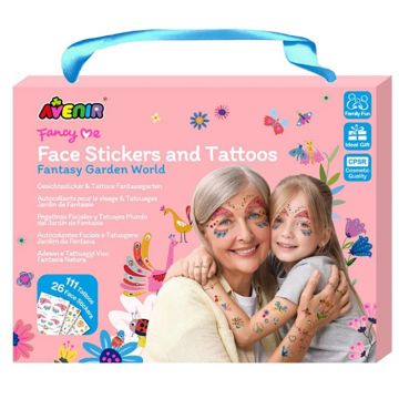 Set stickere si tatuaje pentru fata, Avenir, Gradina Fantastica