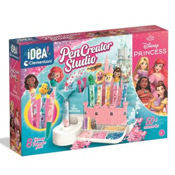 Atelier de creat pixuri, Clementoni, Disney Princess