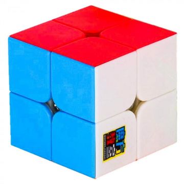 Cub mecanic 2x2x2, multicolor, Stickerless, de viteza Speedcube mecanic