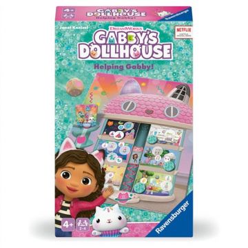 Gabby's Dollhouse Ravensburger, joc de societate pentru copii de la 4 ani, editie compacta, multilingv, incl.RO