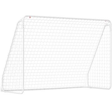 HOMCOM Poartă de Fotbal pentru Grădină și Parc cu 6 Pari în formă de U, din PE și Metal Eposidic, 301x120x200 cm, Alb | Aosom Romania