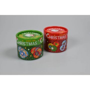 Joc de buzunar in cutie rotunda, Memo sau Quartet, tematica de Craciun