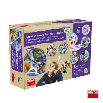 Joc educativ pentru dezvoltarea imaginatiei si vocabularului Rulete creative cu povesti