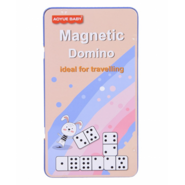 Joc magnetic in cutie metalica Domino