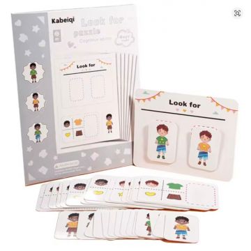 Joc Montessori senzorial Potiveste hainele, Baiat