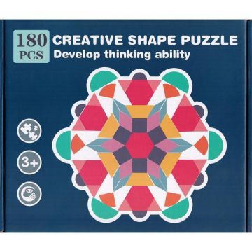 Joc: Tangram din lemn 180 piese