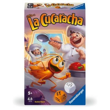 La Cucaracha Bring Along Ravensburger, joc de societate pentru copii de la 5 ani, editie compacta, multilingv incl.RO