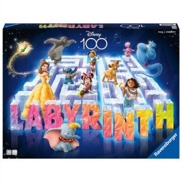 Labyrinth 100 de ani de Disney Ravensburger, joc labirint pentru copii cu caractere Disney de la 7 ani, multilingv incl. RO