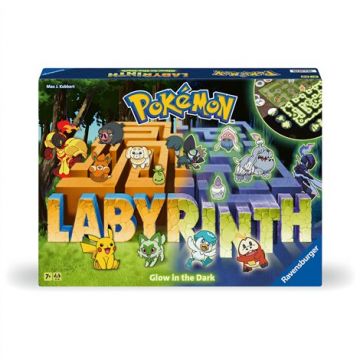 Labyrinth Pokémon Ravensburger Glow in the Dark, joc labirint pentru copii de la 7 ani, multilingv incl. RO
