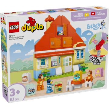 LEGO® DUPLO - Casa de familie a lui Blue cu un joc de memorie (10459)