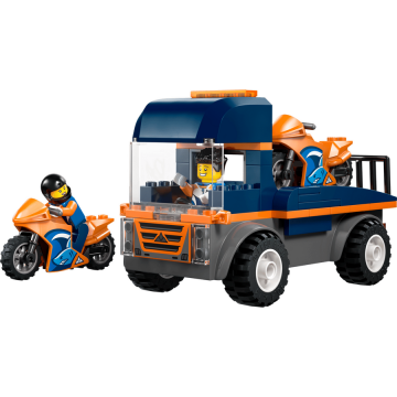 LEGO® Jucarie LEGO® City 60491 - Transportor de motociclete, 88 piese, 4+ ani