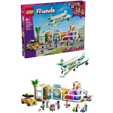LEGO® Jucarie LEGO® Friends, Aeroport si avion din orasul Heartlake 42656, 958 piese, 8 ani+
